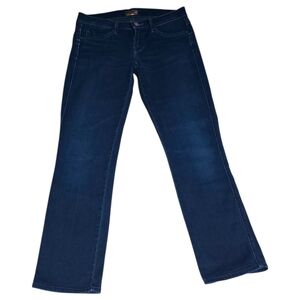 MOTHER The Rascal Cuff Jeans Women’s 25 Meet Me at Midnight Dark Wash Made USA